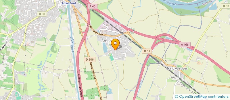 localisation de l'entreprise ELECTRICITE DSJ  AMBERIEUX