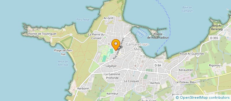 localisation de l'entreprise ELECTRICITE DU BOUT DU MONDE  CAMARET-SUR-MER