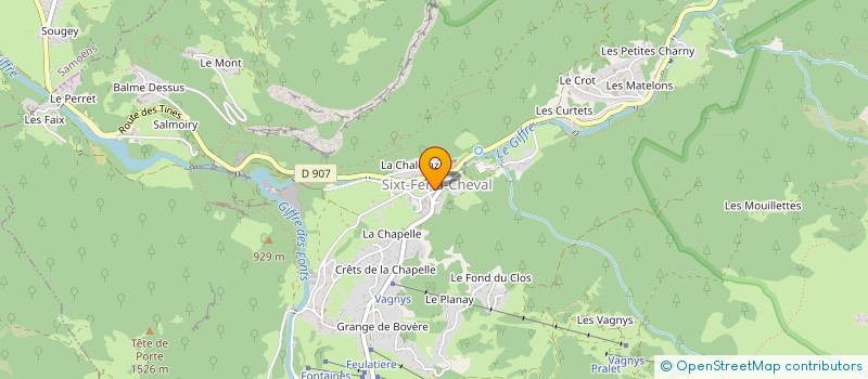 localisation de l'entreprise ELECTRICITE DU GIFFRE à SIXT-FER-A-CHEVAL
