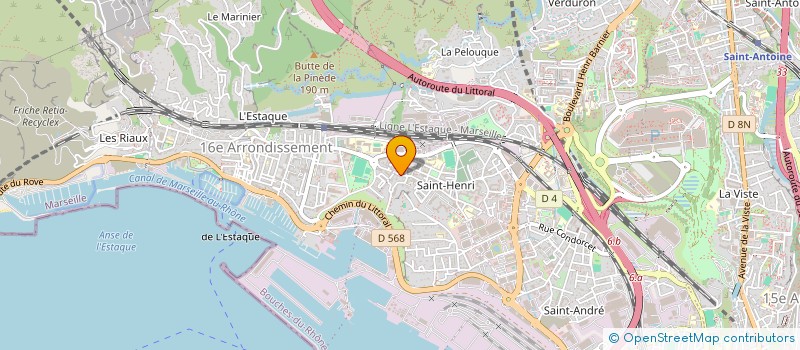 localisation de l'entreprise ELECTRICITE DU LITTORAL à MARSEILLE