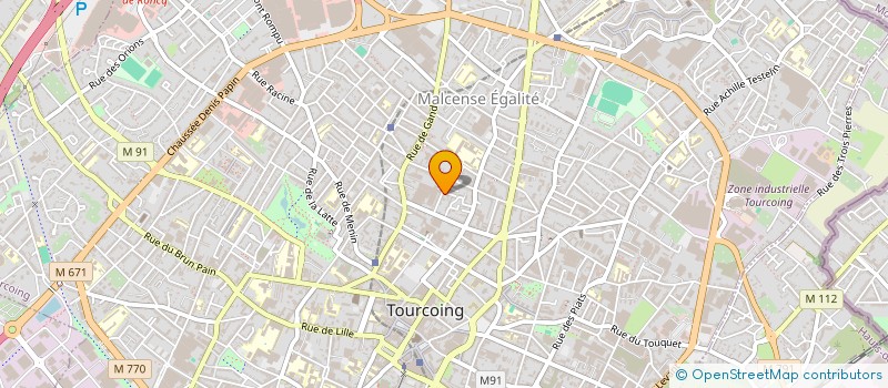 localisation de l'entreprise ELECTRICITE DU NORD à TOURCOING