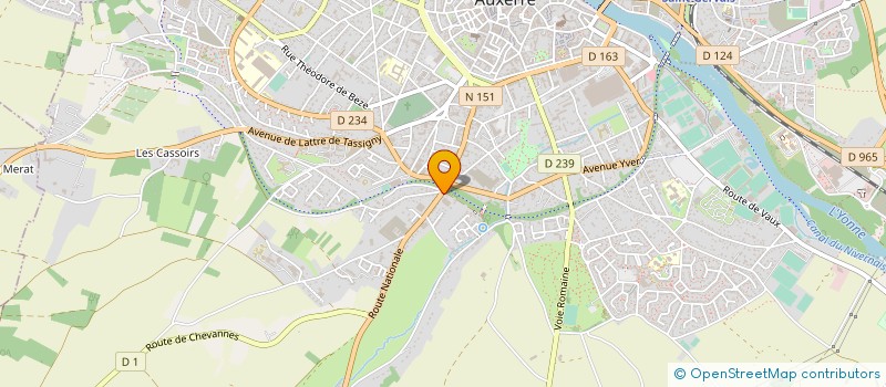 localisation de l'entreprise ELECTRICITE DURST ET FILS à AUXERRE