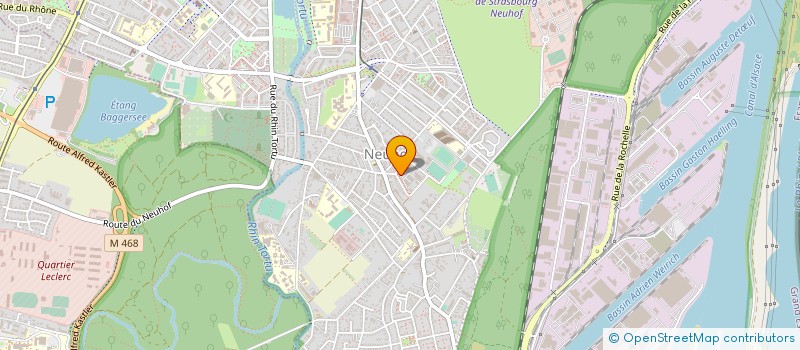 localisation de l'entreprise ELECTRICITE EBER à STRASBOURG