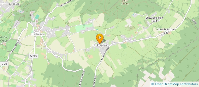 localisation de l'entreprise ELECTRICITE ET DOMOTIQUE DES SAVOIE (EDDESS)  BALLAISON