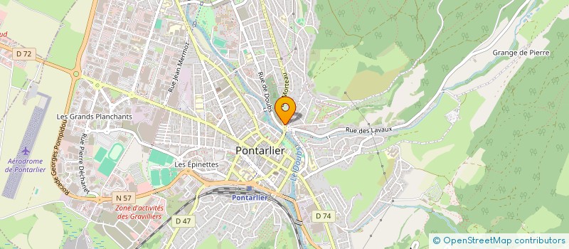 localisation de l'entreprise ELECTRICITE FRANC COMTOISE à PONTARLIER