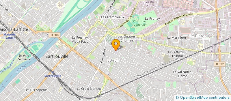 localisation de l'entreprise ELECTRICITE GAIO à SARTROUVILLE