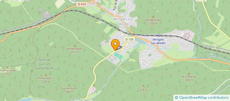 localisation de l'entreprise ELECTRICITE GANGLOFF  WINGEN-SUR-MODER