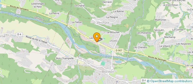 localisation de l'entreprise ELECTRICITE GEN DU HAUT GIFFRE CELLA  VERCHAIX