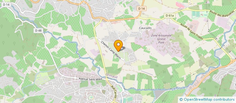 localisation de l'entreprise ELECTRICITE GENERALE à GRIMAUD