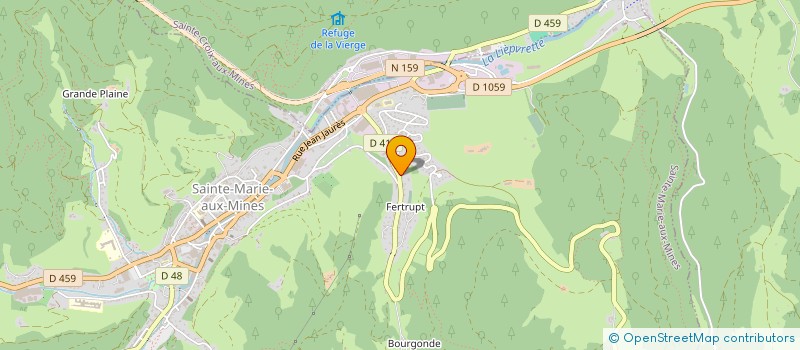 localisation de l'entreprise ELECTRICITE GENERALE ANTONY FRANTZ  SAINTE-MARIE-AUX-MINES