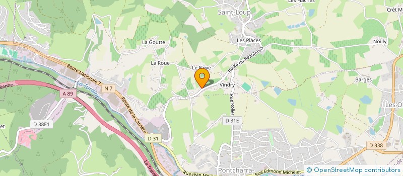 localisation de l'entreprise ELECTRICITE GENERALE CHRISTOPHE LAURENT EGCL à VINDRY-SUR-TURDINE
