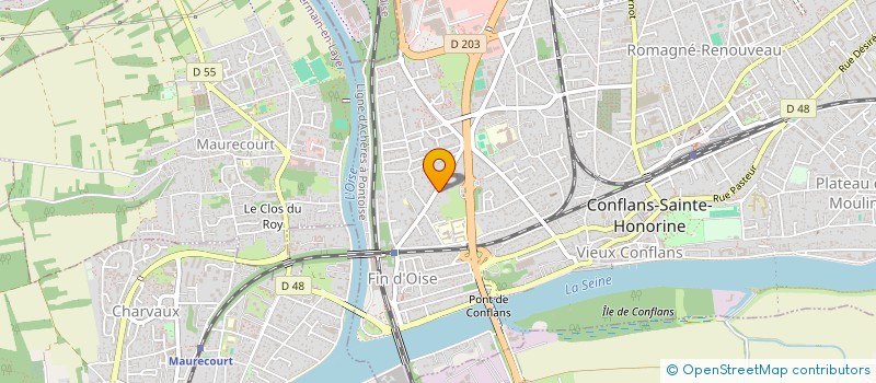 localisation de l'entreprise ELECTRICITE GENERALE CONFLANS  CONFLANS-SAINTE-HONORINE