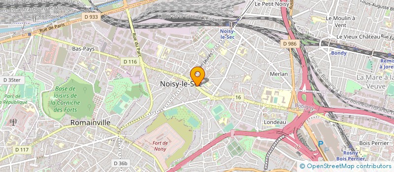 localisation de l'entreprise ELECTRICITE GENERALE DE FRANCE à NOISY-LE-SEC
