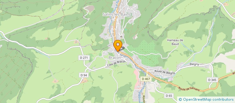 localisation de l'entreprise ELECTRICITE GENERALE DEJEUX à SALINS-LES-BAINS
