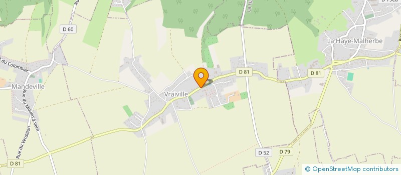 localisation de l'entreprise ELECTRICITE GENERALE DERREY RAYNALD  VRAIVILLE