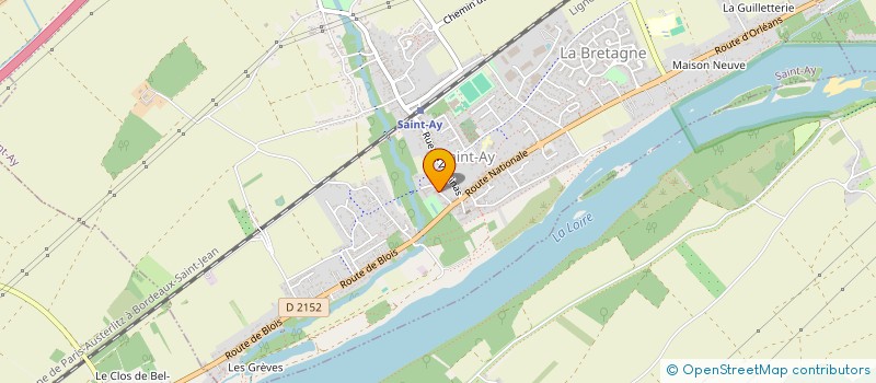 localisation de l'entreprise ELECTRICITE GENERALE DU CENTRE  SAINT-AY