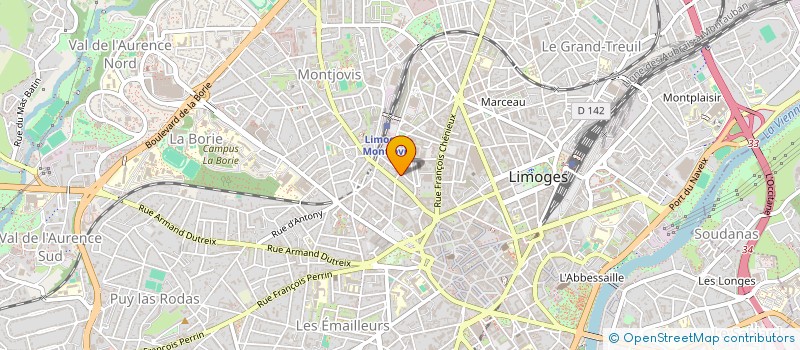 localisation de l'entreprise ELECTRICITE GENERALE ET AUTOMATISMES 87 à LIMOGES