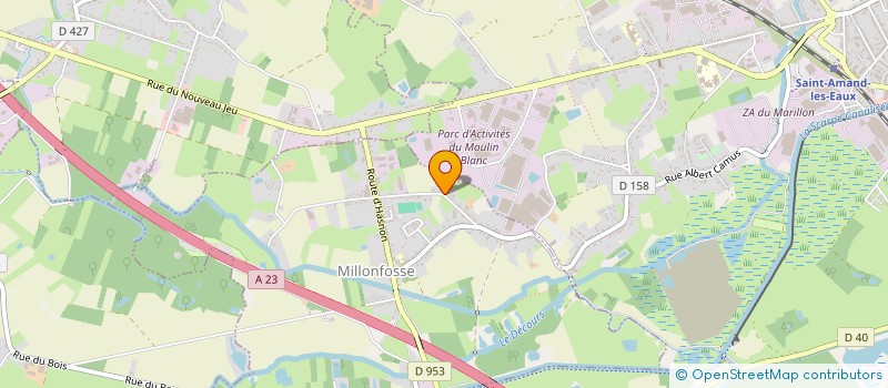 localisation de l'entreprise ELECTRICITE GENERALE ET DOMOTIQUE DU NORD à MILLONFOSSE