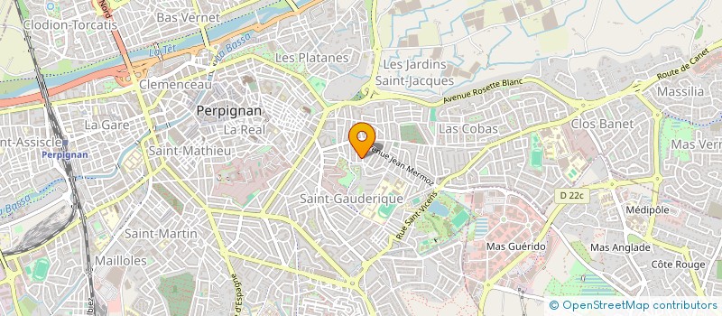 localisation de l'entreprise ELECTRICITE GENERALE ET INDUSTRIELLE 66  PERPIGNAN