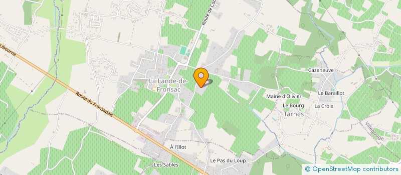 localisation de l'entreprise ELECTRICITE GENERALE ET INTERPHONIE  LA LANDE-DE-FRONSAC