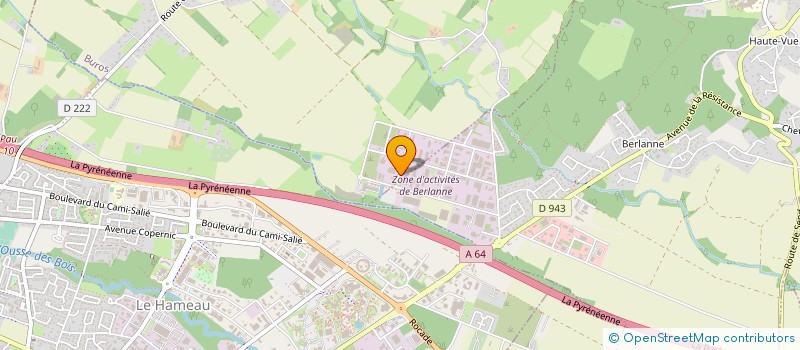 localisation de l'entreprise ELECTRICITE GENERALE H. PICHARD  MORLAAS