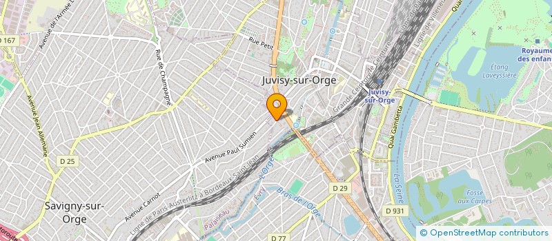 localisation de l'entreprise ELECTRICITE GENERALE INDUSTRIELLE JUVISY à JUVISY-SUR-ORGE
