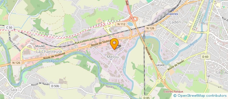 localisation de l'entreprise ELECTRICITE GENERALE JP GARRIGUES  CASTRES