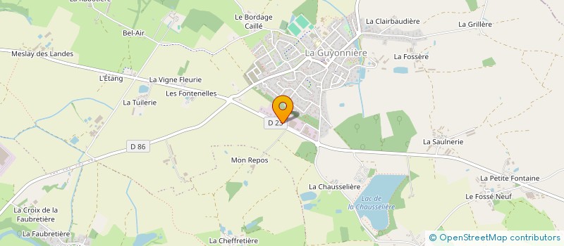 localisation de l'entreprise ELECTRICITE GENERALE LANDRY LEBOEUF à MONTAIGU-VENDEE
