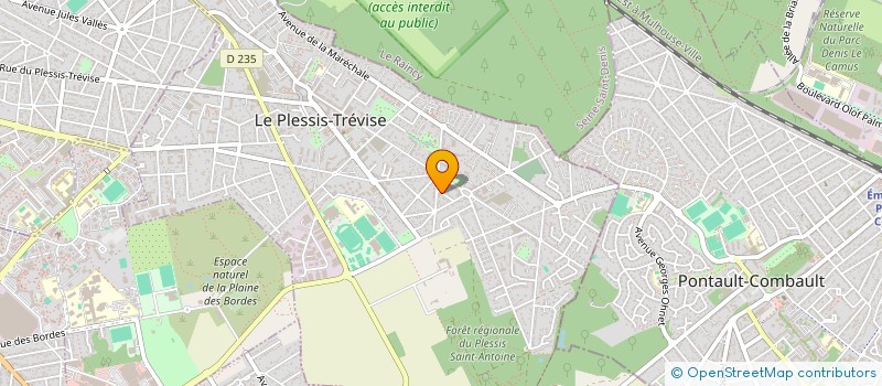 localisation de l'entreprise ELECTRICITE GENERALE LENOIR  PLESSIS TREVISE