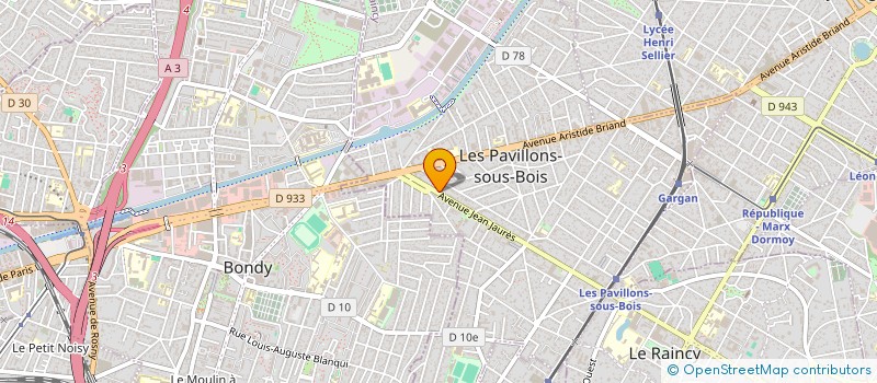localisation de l'entreprise ELECTRICITE GENERALE MACE ET FILS à LES PAVILLONS-SOUS-BOIS