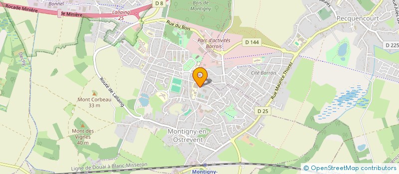 localisation de l'entreprise ELECTRICITE GENERALE MAXAN à MONTIGNY-EN-OSTREVENT
