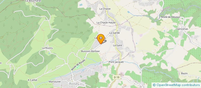 localisation de l'entreprise ELECTRICITE GENERALE MBTI  ROISEY