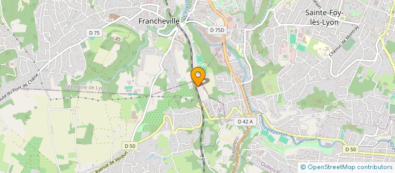 localisation de l'entreprise ELECTRICITE GENERALE PETRE  CHAPONOST