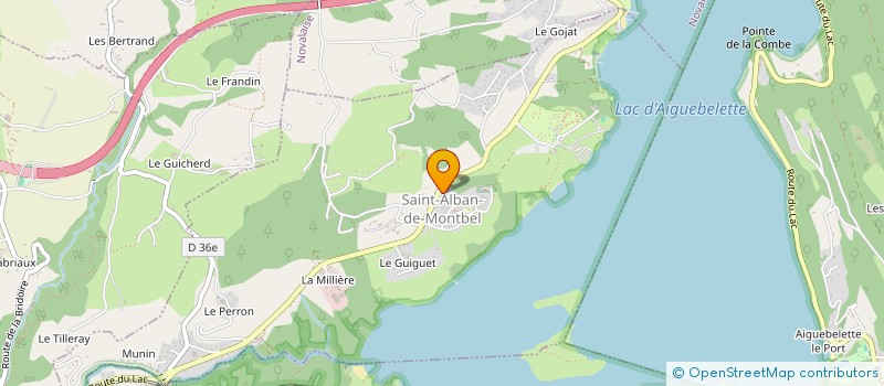 localisation de l'entreprise ELECTRICITE GENERALE ROBERT COURRIER  SAINT-ALBAN-DE-MONTBEL