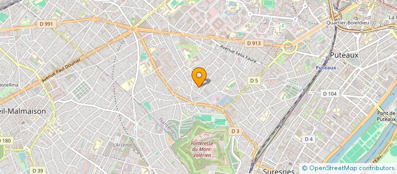 localisation de l'entreprise ELECTRICITE GENERALE TREVISIOL à NANTERRE