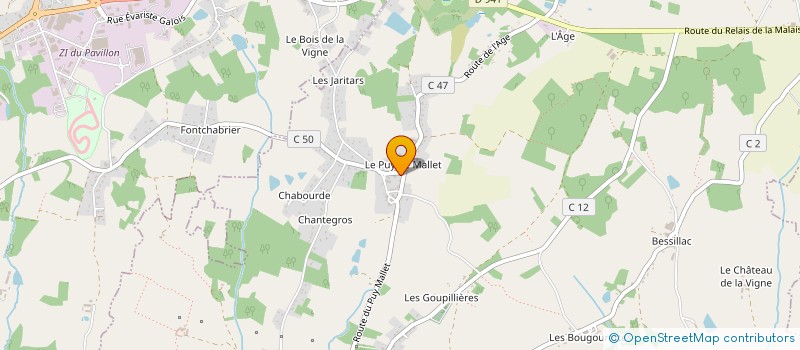 localisation de l'entreprise ELECTRICITE GENERALE YANN BALLUT  SAINT-BRICE-SUR-VIENNE