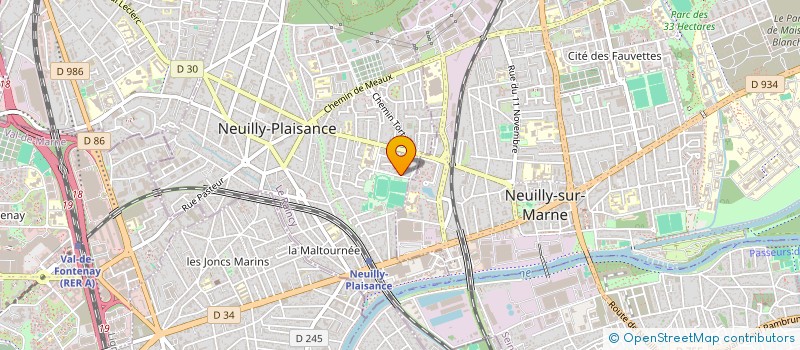 localisation de l'entreprise ELECTRICITE GILLET BERNARD  NEUILLY-PLAISANCE