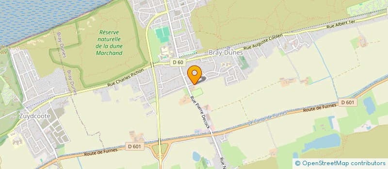 localisation de l'entreprise ELECTRICITE GREGORY DAUBERCOURT  BRAY-DUNES