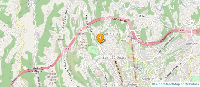 localisation de l'entreprise ELECTRICITE GUIEU BITUNJAC à NICE