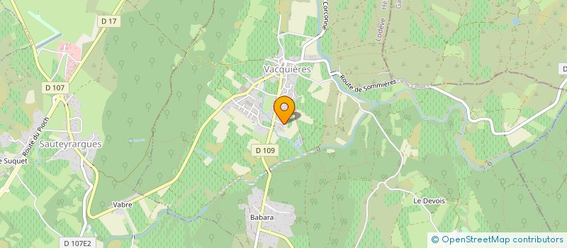 localisation de l'entreprise ELECTRICITE HABITAT  VACQUIERES