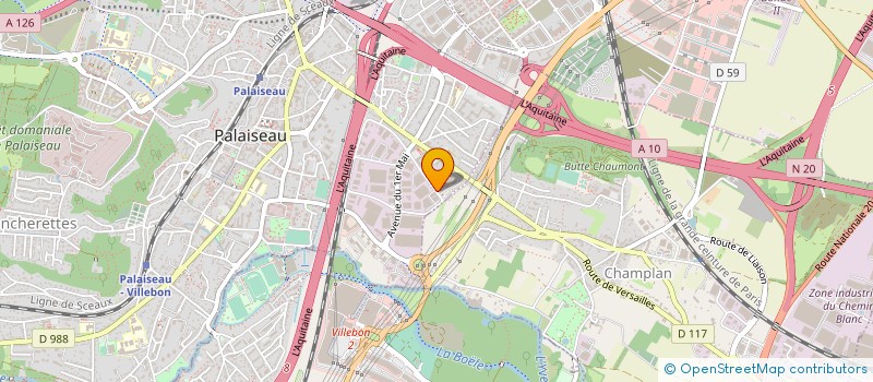 localisation de l'entreprise ELECTRICITE HAYET à PALAISEAU