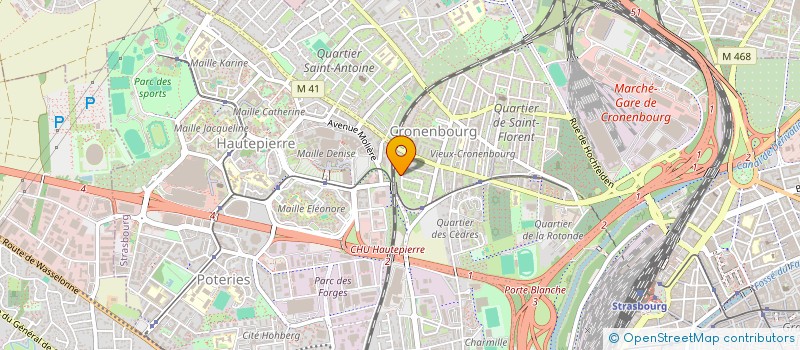 localisation de l'entreprise ELECTRICITE IMD à STRASBOURG