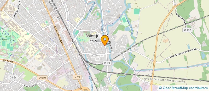 localisation de l'entreprise ELECTRICITE INDUSTRIE TERTIAIRE BATIMENT à SAINT-JULIEN-LES-VILLAS