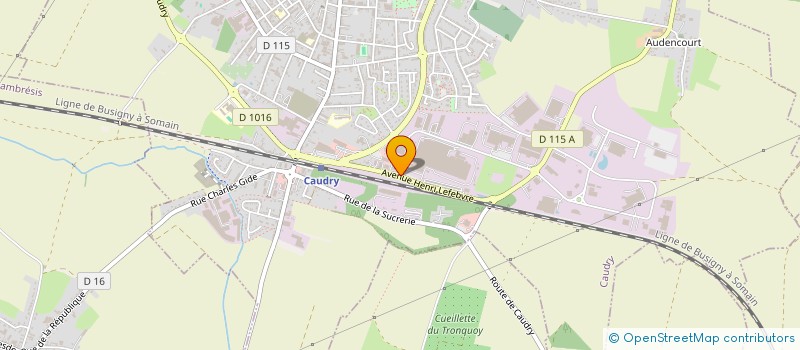 localisation de l'entreprise ELECTRICITE INDUSTRIELLE DU NORD  CAUDRY