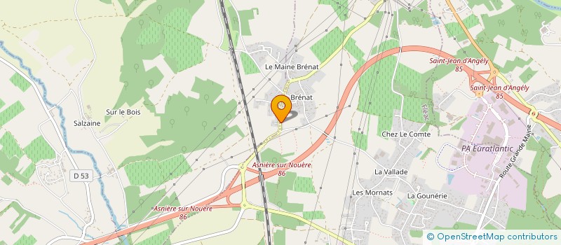 localisation de l'entreprise ELECTRICITE INDUSTRIELLE ET BATIMENT à FLEAC