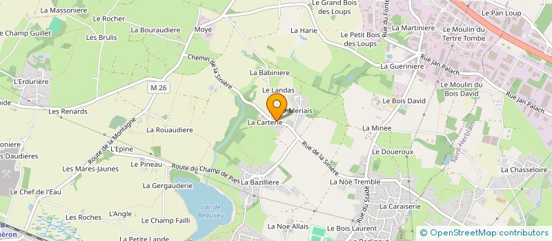 localisation de l'entreprise ELECTRICITE INDUSTRIELLE ET TERTIAIRE à COUERON