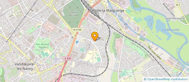 localisation de l'entreprise ELECTRICITE INDUSTRIELLE J. TRICOT  JARVILLE-LA-MALGRANGE