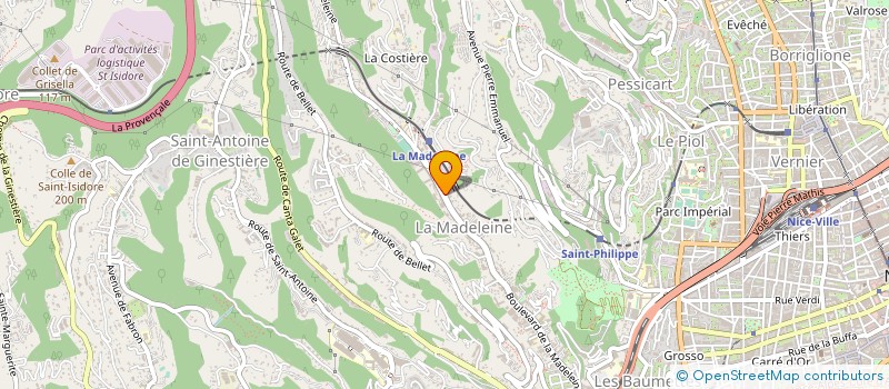 localisation de l'entreprise ELECTRICITE INDUSTRIELLE SCHOPF EIS à NICE