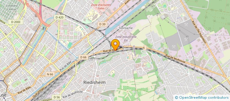 localisation de l'entreprise ELECTRICITE KOEHLER SARL  RIEDISHEIM