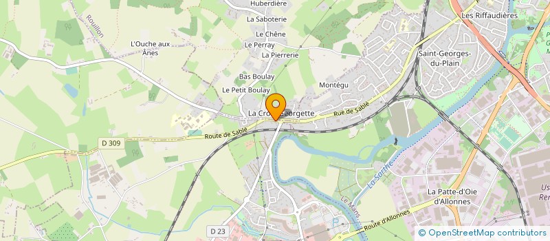 localisation de l'entreprise ELECTRICITE LALOUE SARL à ALLONNES